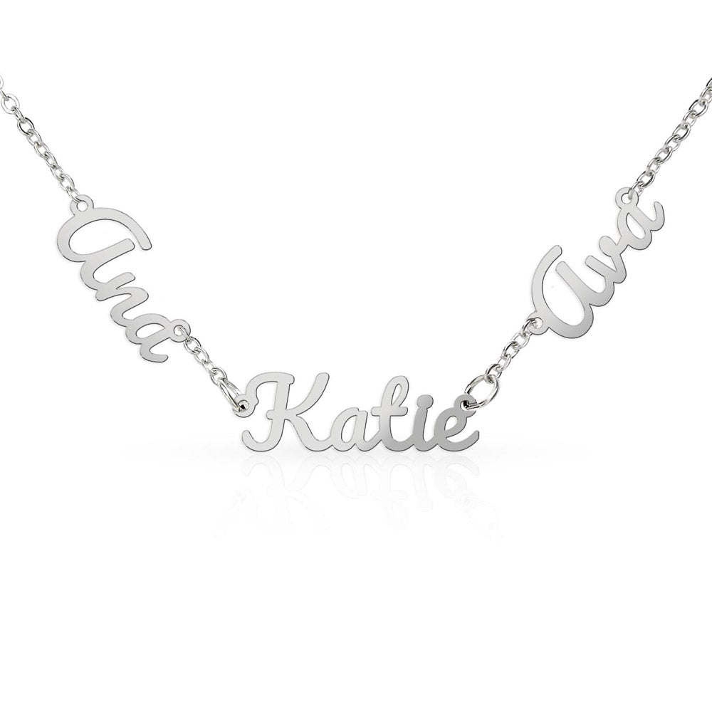 Multiple Name Necklace Personalized
