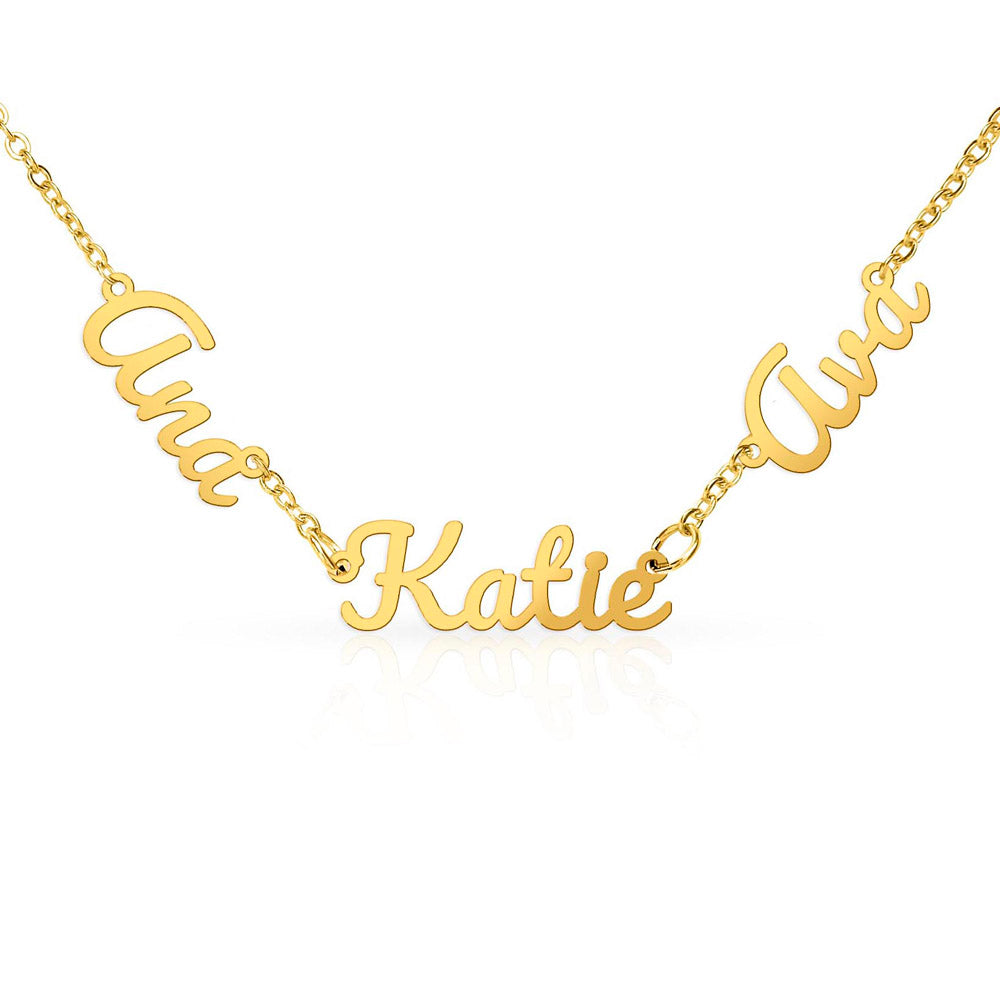 Multiple Name Necklace Personalized