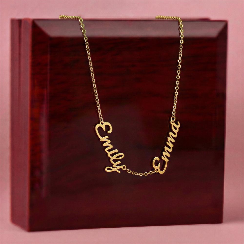 Multiple Name Necklace Personalized