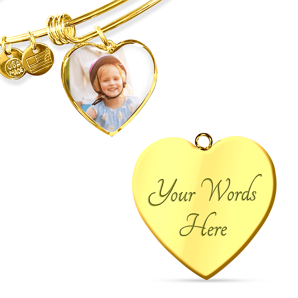 Custom Picture Heart Bracelet – A Memory You Can Wear Every Day