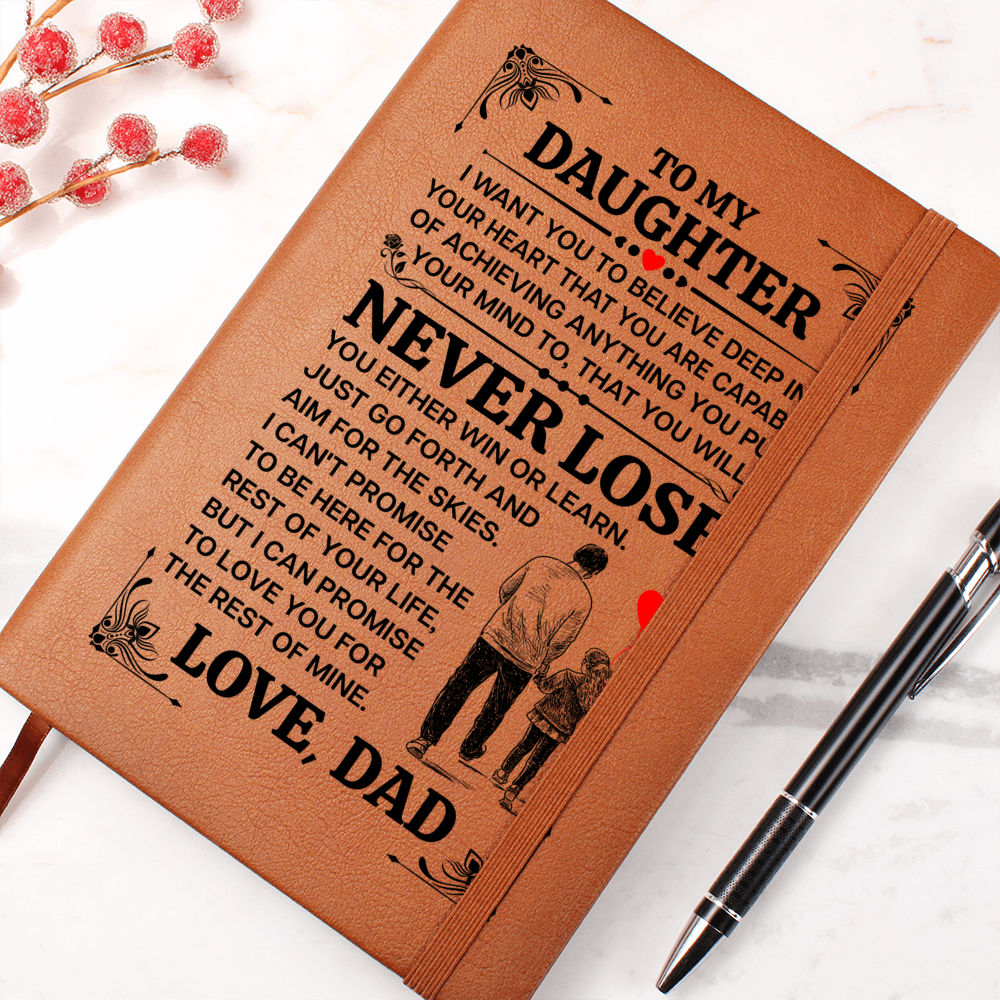 To My Daughter Promise – Leather Journal