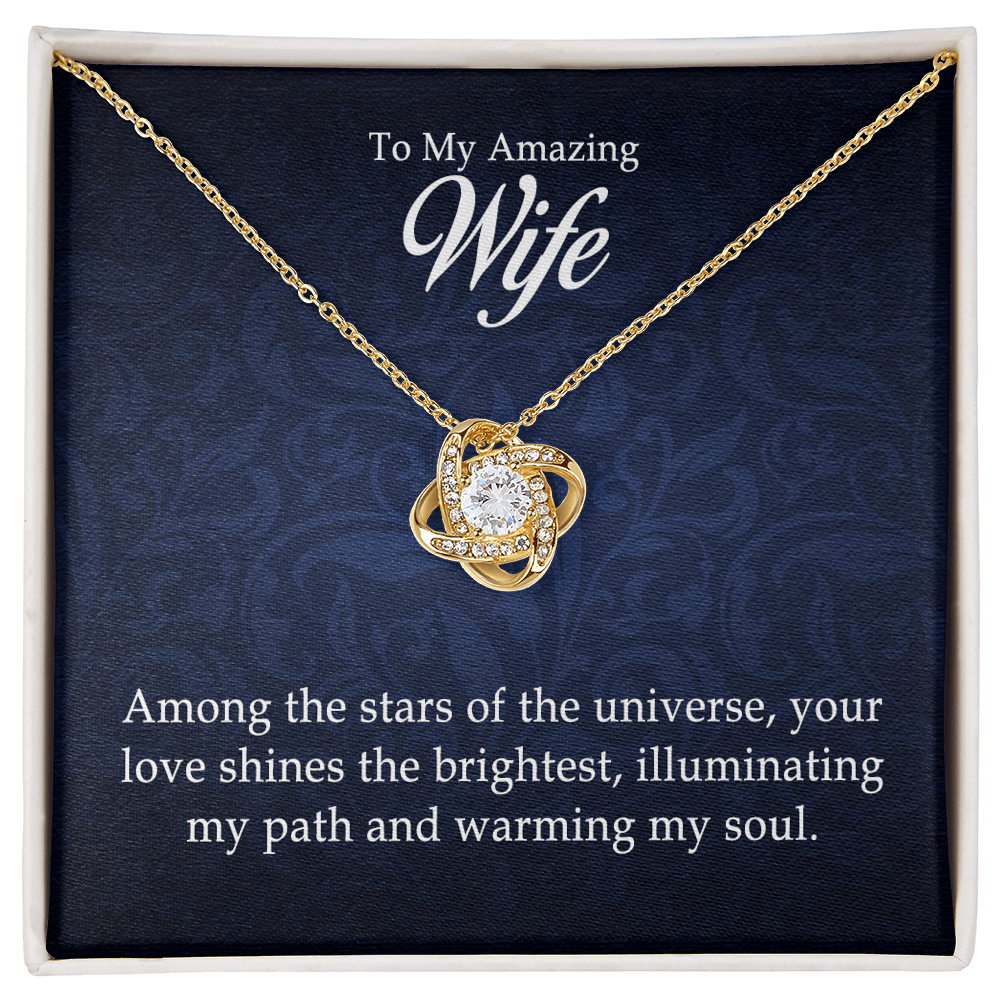To My Amazing Wife - Love Knot Necklace