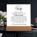 To My Wife Fate – Acrylic Square