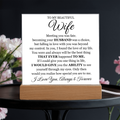 To My Beautiful Wife (Printed) – Acrylic Square